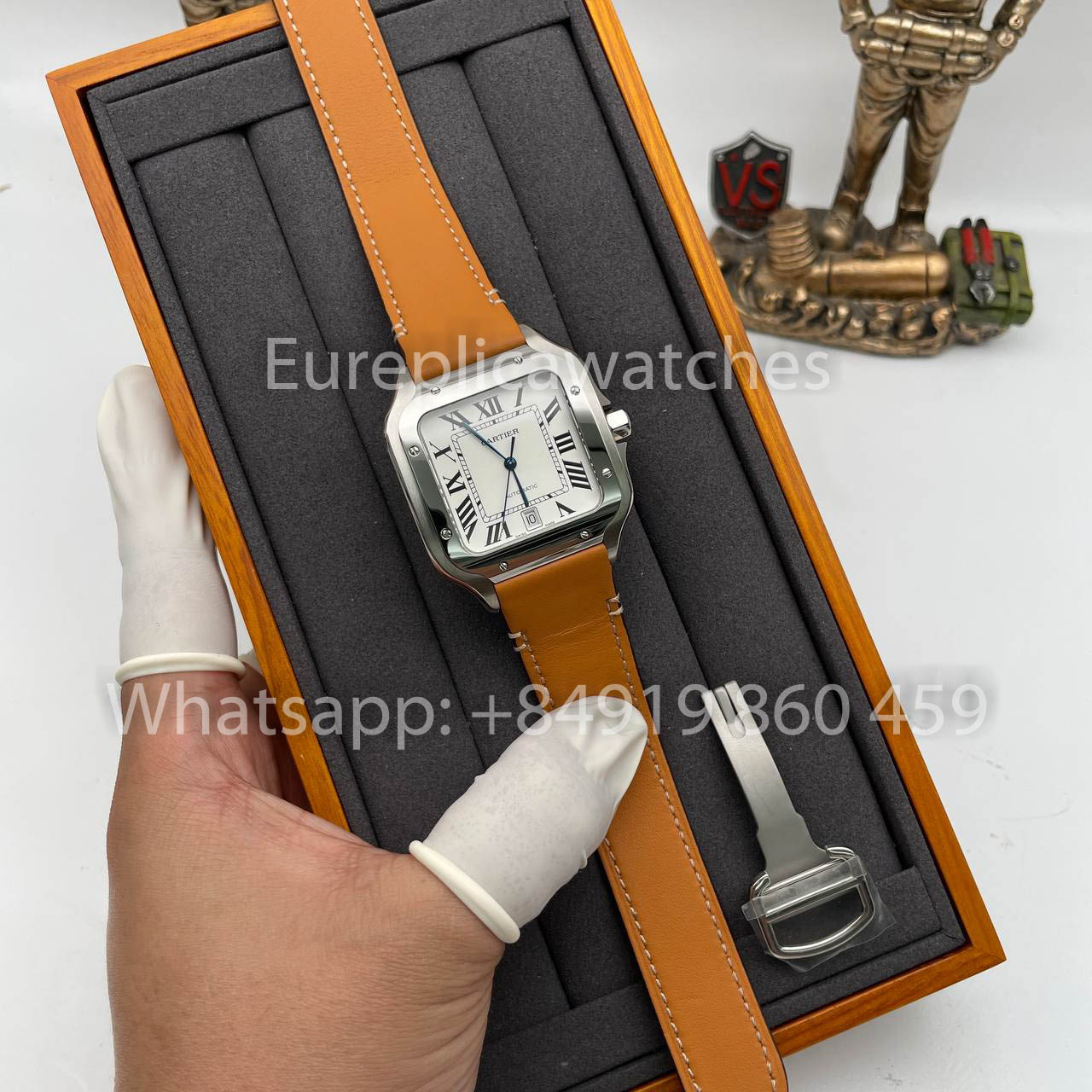 Cartier De Santos WSSA0009 KOR Fabbrica 1:1 Melhor Edição Suíça ETA9015