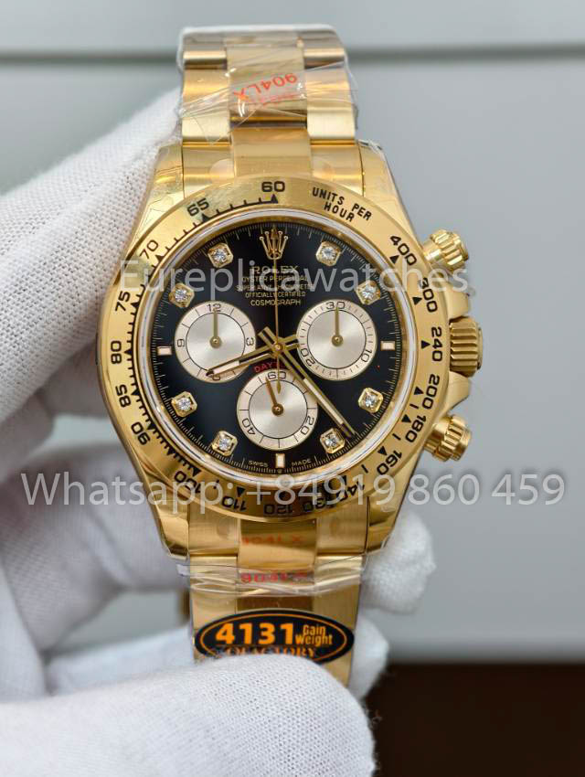 Rolex Cosmograph Daytona M126508 Ouro Amarelo 1:1 Melhor Clone QF Fabbrica 4131 movimento