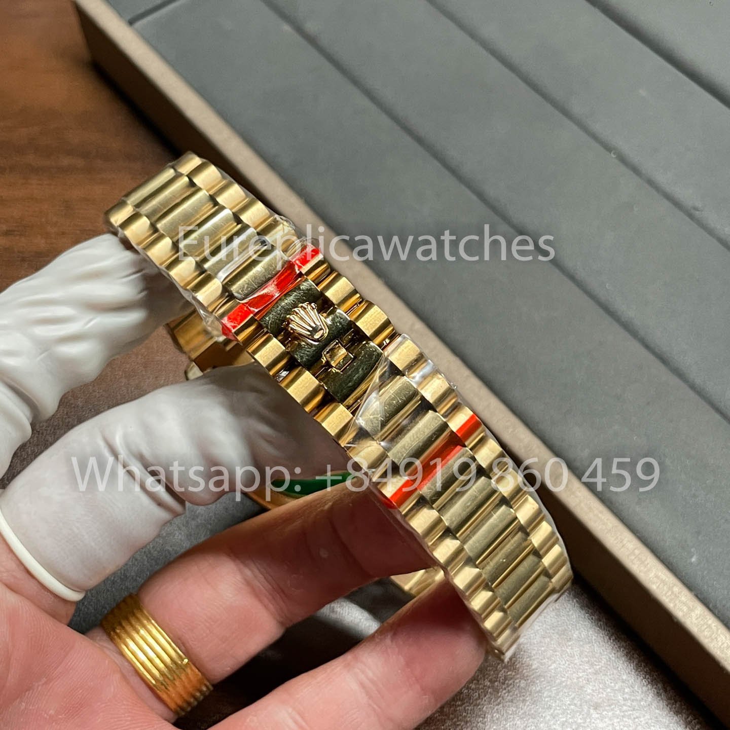 Rolex Day Date 128238-0118 lunetta Diamond 1:1 Best Clone 8+ Fabbrica Counterweight Versione