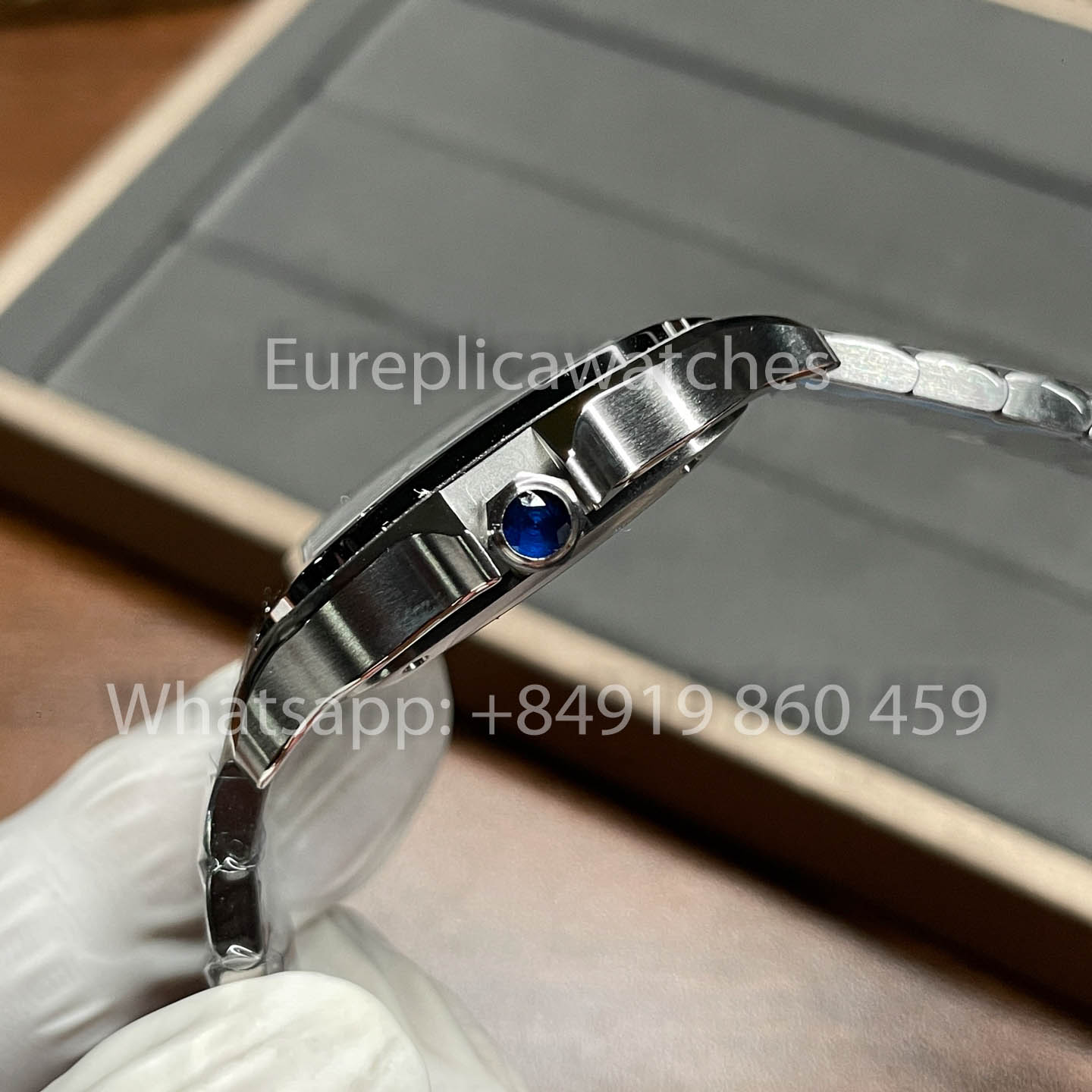 Cartier Santos WSSA0009 1:1 Best Clone BV Fabbrica V2 quadrante bianco