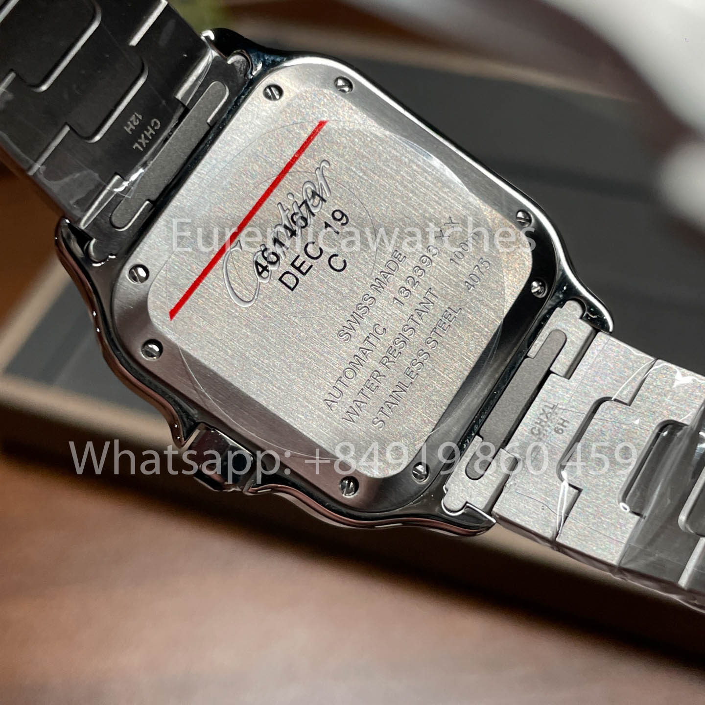 Cartier Santos WSSA0009 1:1 Best Clone BV Fabbrica V2 quadrante bianco