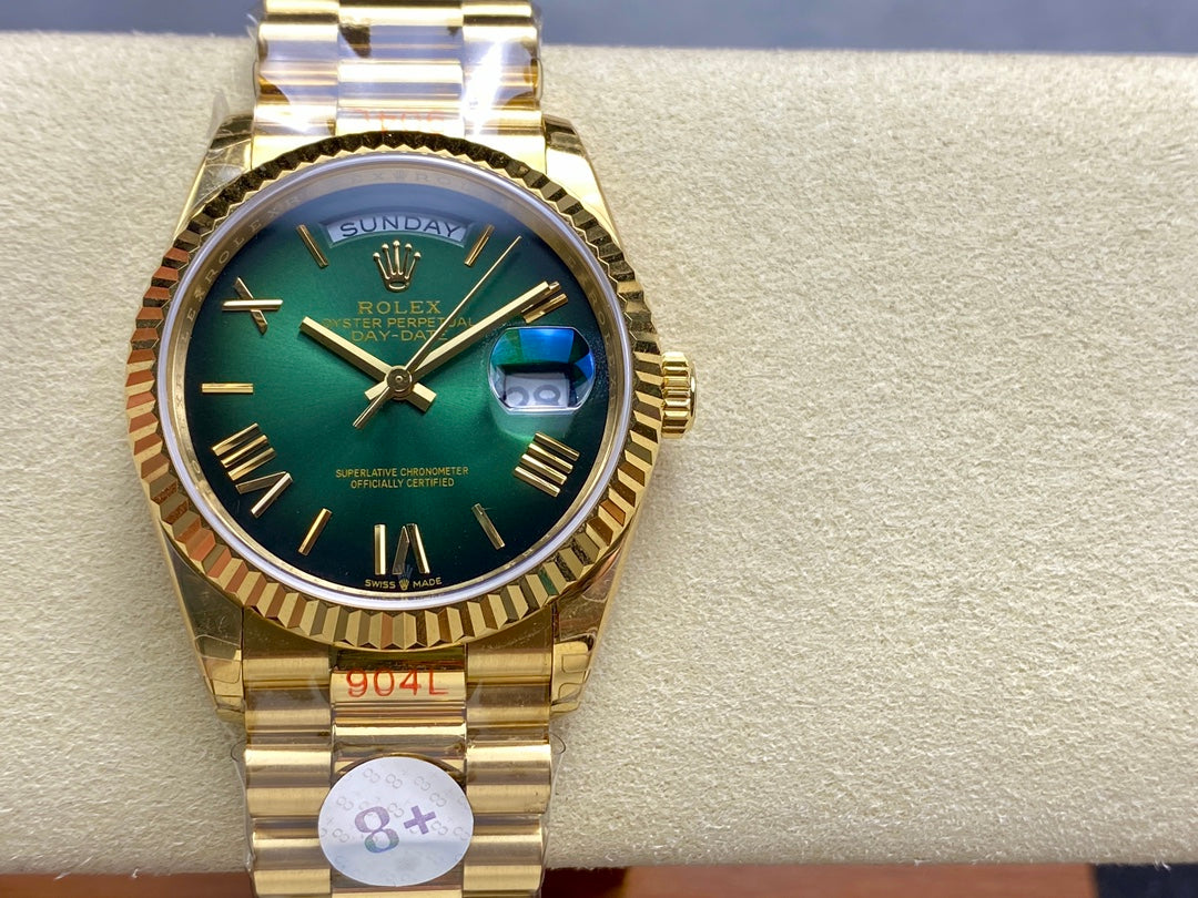 Rolex Day Date 128238-0118 Yellow Oro 1:1 Best Clone 8+ Fabbrica Counterweight Versione