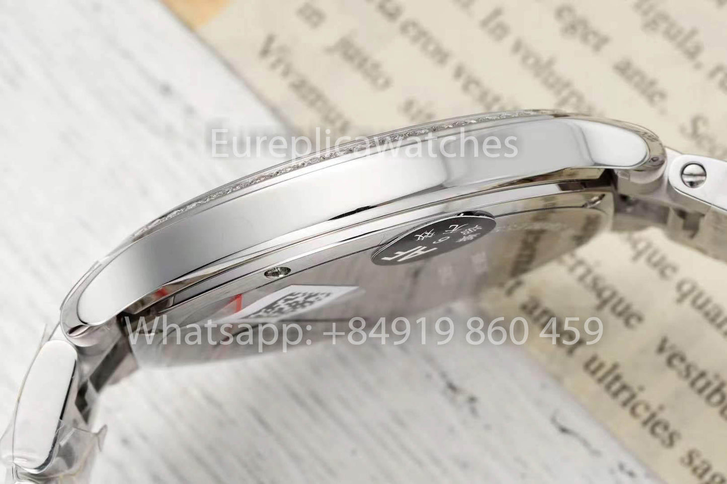 Cartier Ronde Must De Cartier 36mm Custom Diamond 1:1 Best Clone AF Fabbrica quadrante blu