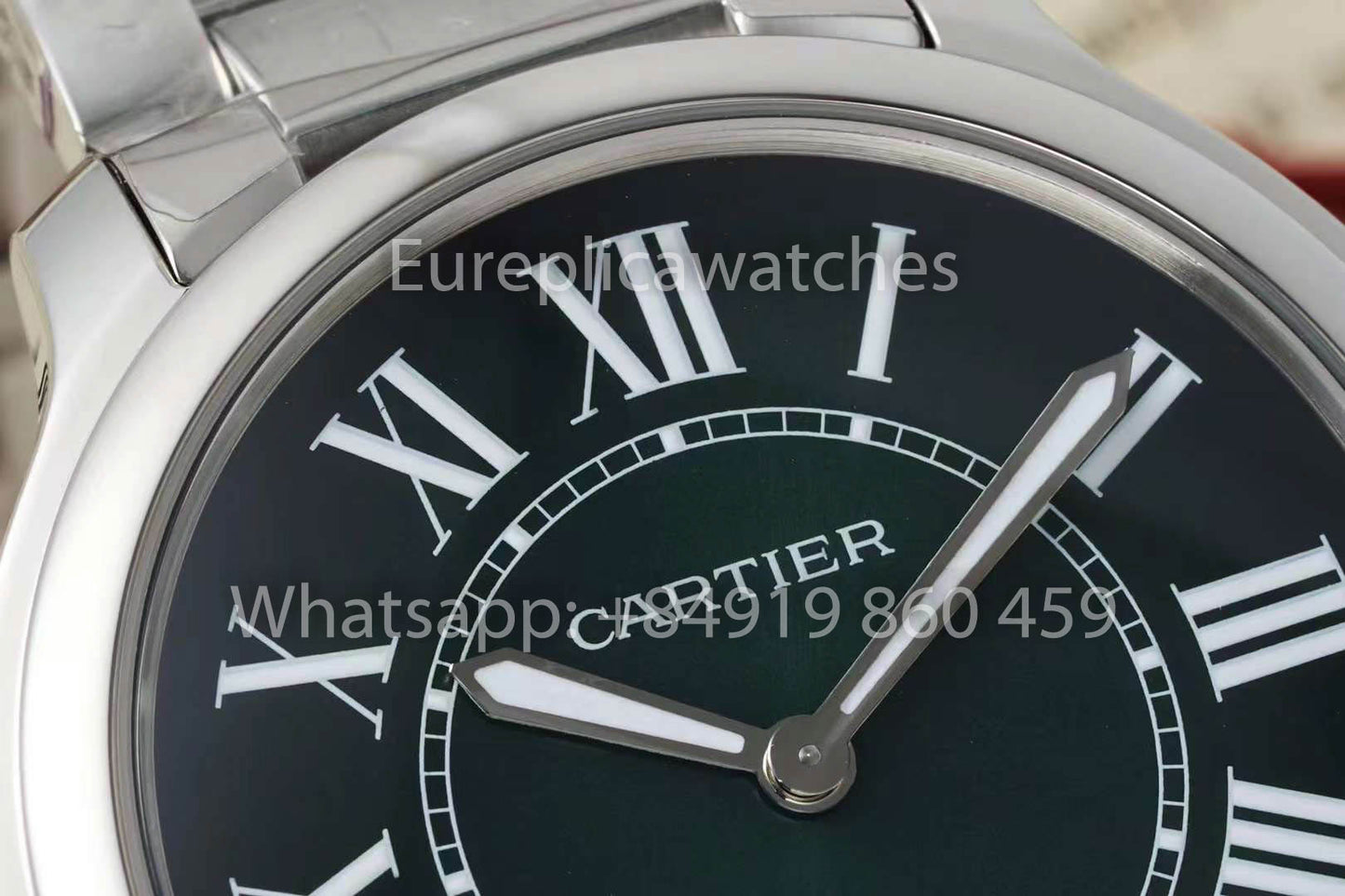 Cartier Ronde Must De Cartier 36mm 1:1 Best Clone AF Fabbrica quadrante verde