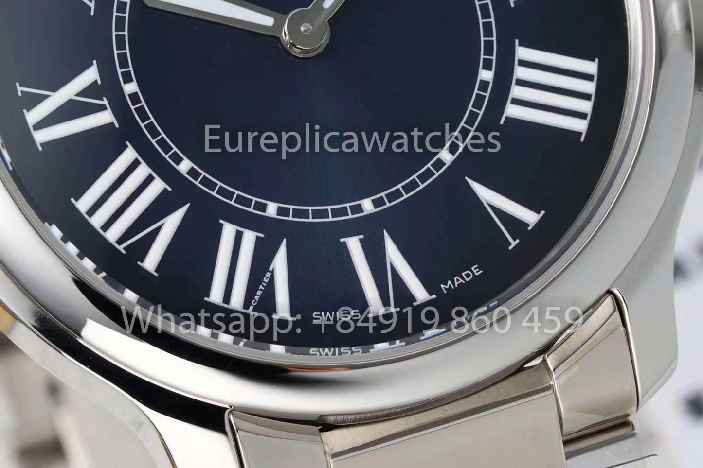 Cartier Ronde Must De Cartier 36mm 1:1 Best Clone AF Fabbrica quadrante blu