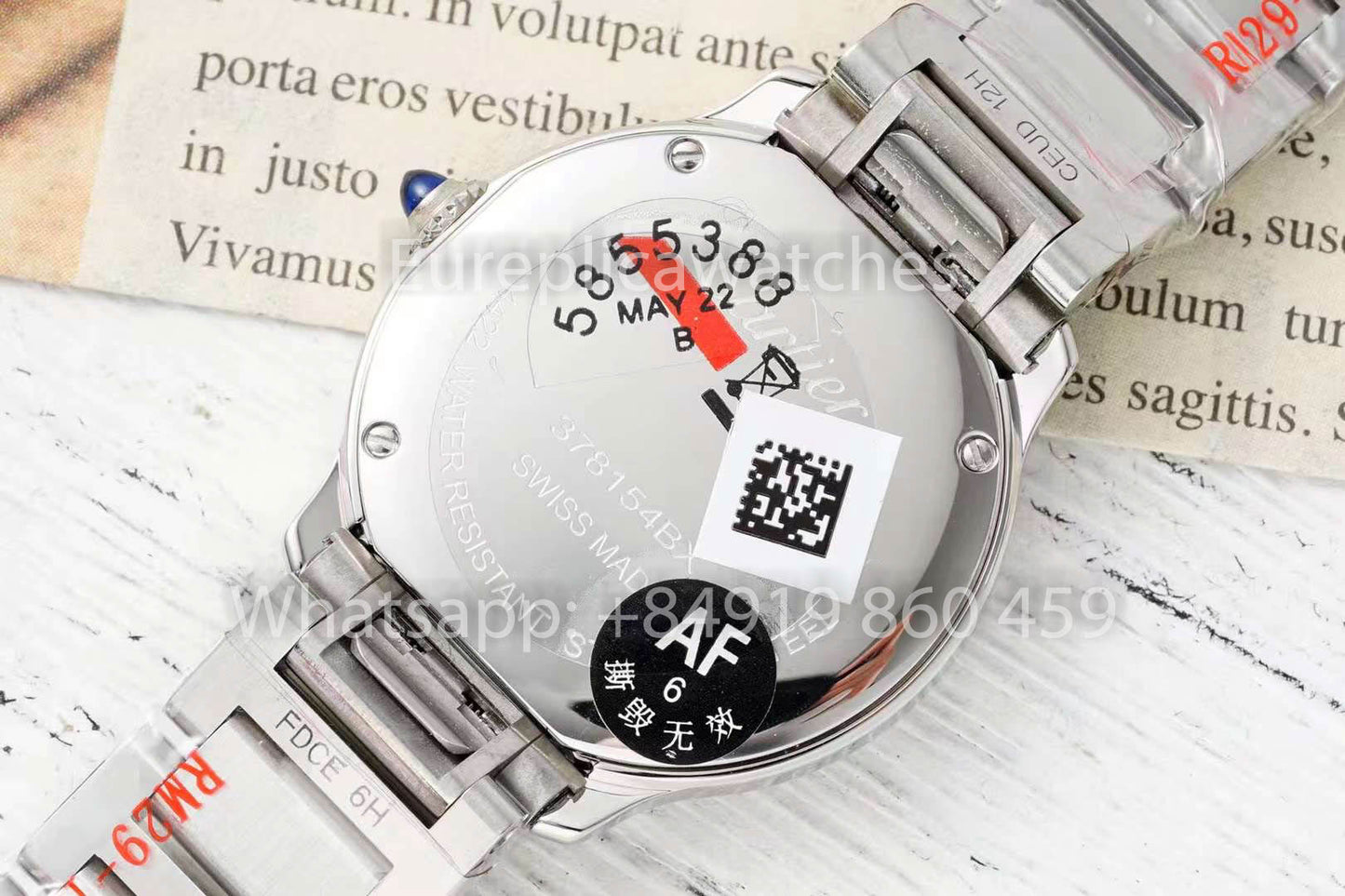 Cartier Ronde Must De Cartier 29mm 1:1 Best Clone AF Fabbrica quadrante blu