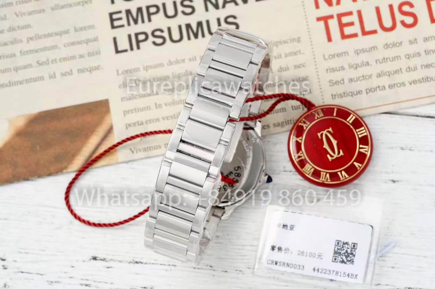 Cartier Ronde Must De Cartier 29mm 1:1 Best Clone AF Fabbrica Red quadrante