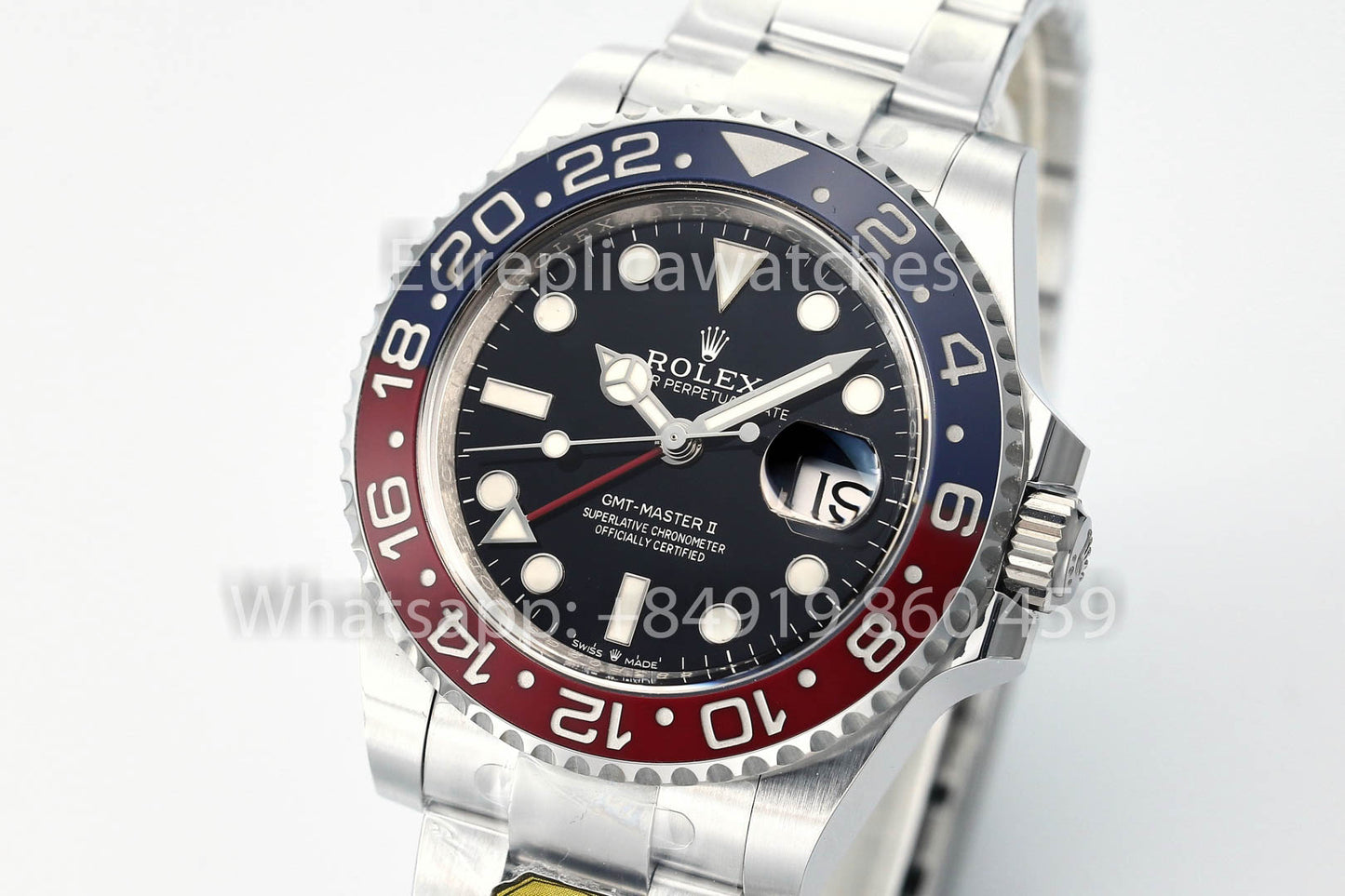 Rolex GMT Master II M126719blro-0003 1:1 Mejor Clon Oro Fabbrica quadrante nero V3 Ultimate