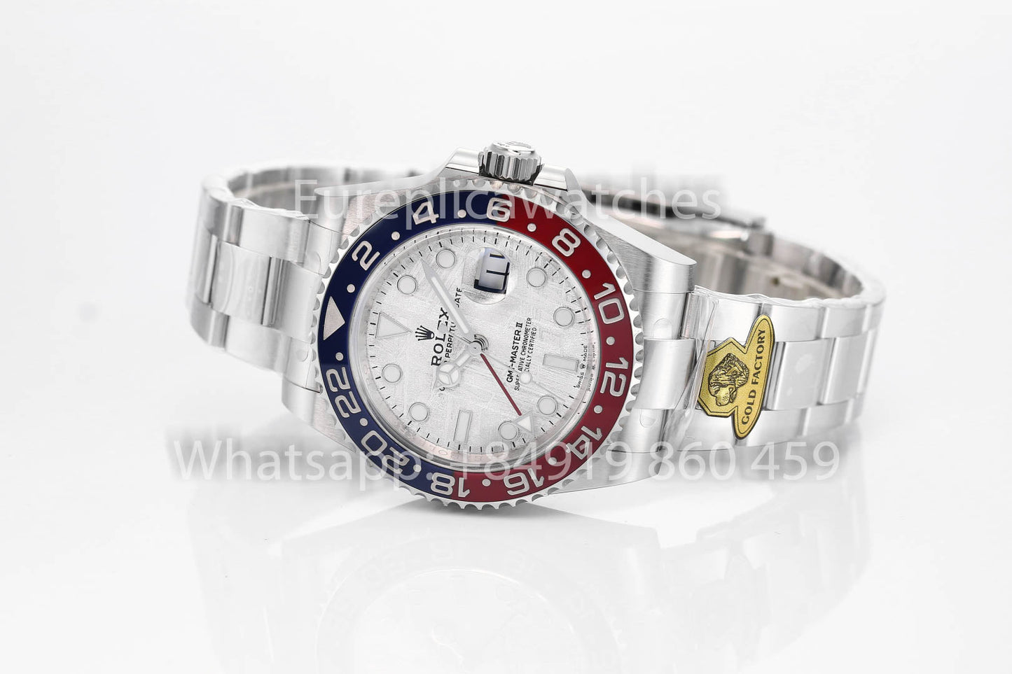 Rolex GMT Master II M126719blro-0002 1:1 Best Clone Oro Fabbrica quadrante in meteorite V3 Ultimate