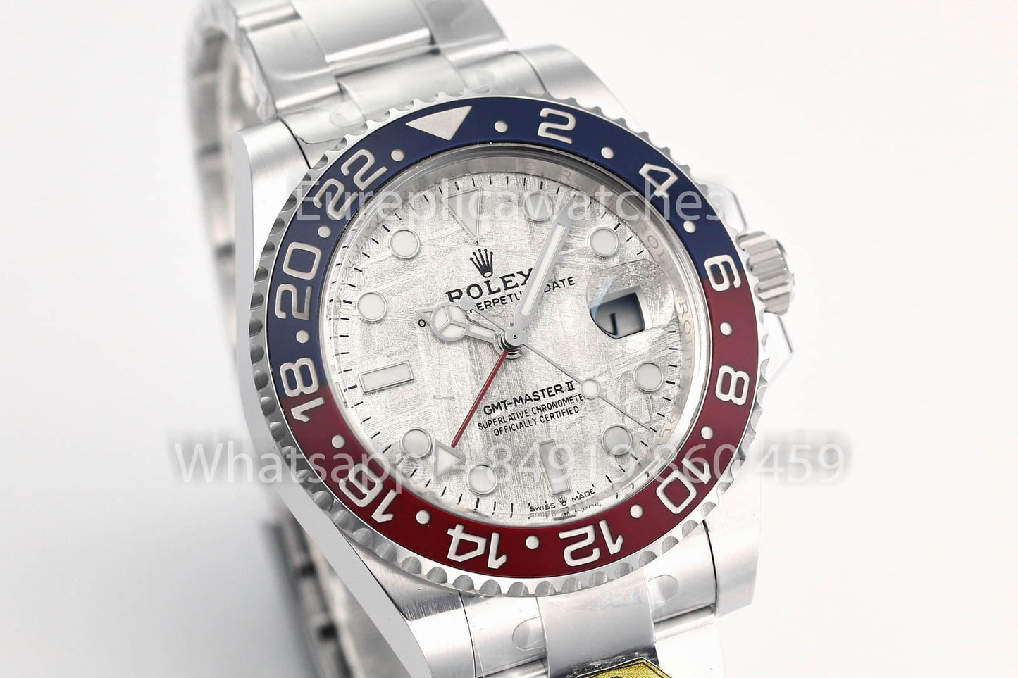 Rolex GMT Master II M126719blro-0002 1:1 Best Clone Oro Fabbrica quadrante in meteorite V3 Ultimate