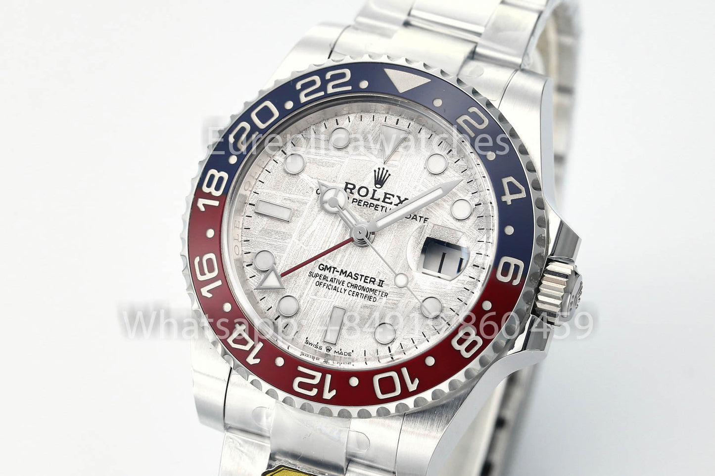 Rolex GMT Master II M126719blro-0002 1:1 Best Clone Oro Fabbrica quadrante in meteorite V3 Ultimate