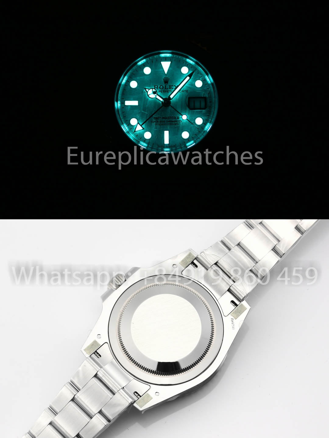 Rolex GMT Master II M126719blro-0002 1:1 Best Clone Oro Fabbrica quadrante in meteorite V3 Ultimate