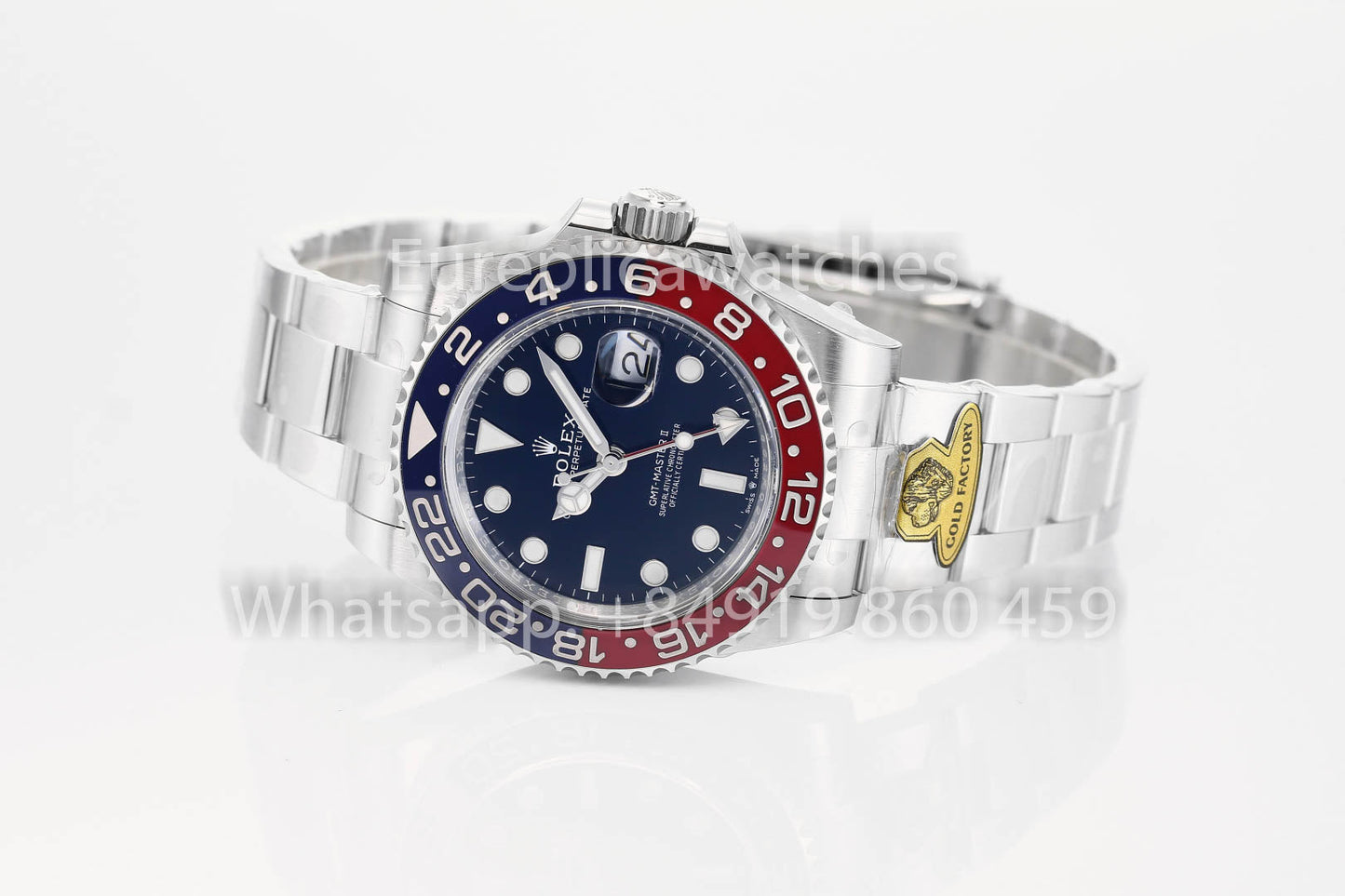 Rolex GMT Master II M126719blro-0003 1:1 Mejor clon Oro Fabbrica quadrante blu V3 Ultimate