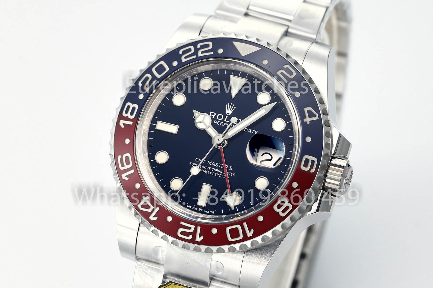 Rolex GMT Master II M126719blro-0003 1:1 Mejor clon Oro Fabbrica quadrante blu V3 Ultimate