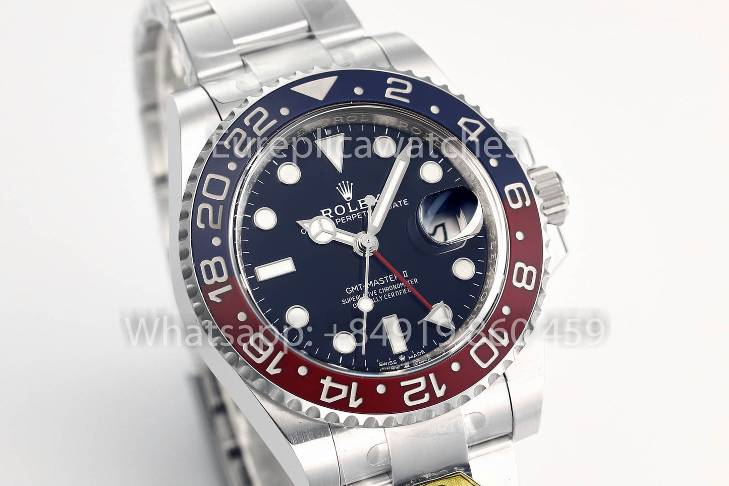 Rolex GMT Master II M126719blro-0003 1:1 Mejor clon Oro Fabbrica quadrante blu V3 Ultimate