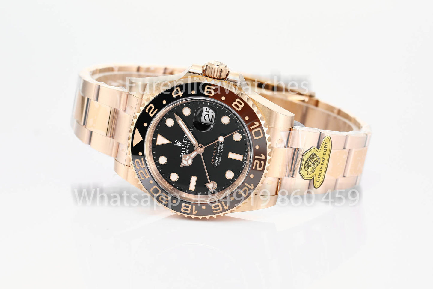 Rolex GMT Master II 126715CHNR-0001 1:1 Mejor clon Oro Fabbrica V3 Ultimate