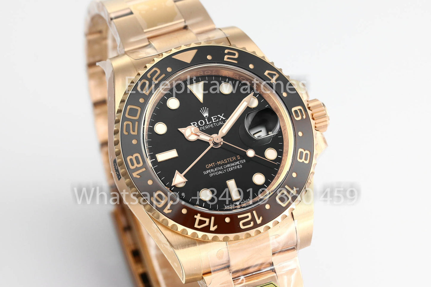 Rolex GMT Master II 126715CHNR-0001 1:1 Mejor clon Oro Fabbrica V3 Ultimate