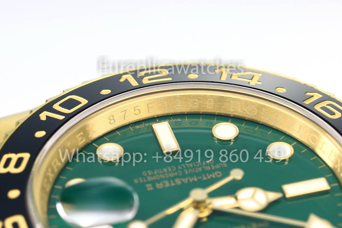 Rolex GMT Master II M126718GRNR Oyster cinturino 1:1 Mejor clon Oro Fabbrica V3 Ultimate
