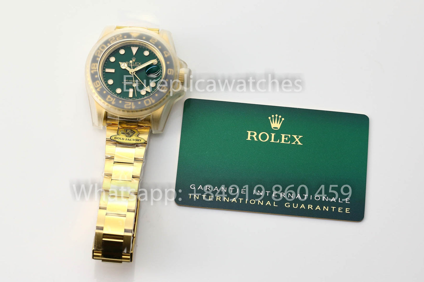 Rolex GMT Master II M126718GRNR Oyster cinturino 1:1 Mejor clon Oro Fabbrica V3 Ultimate