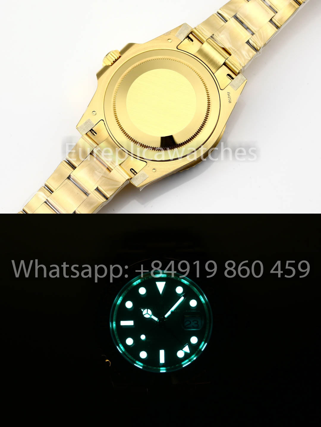 Rolex GMT Master II M126718GRNR Oyster cinturino 1:1 Mejor clon Oro Fabbrica V3 Ultimate