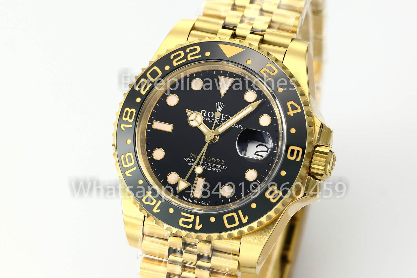 Rolex GMT Master II M126718GRNR-0001 Jubilee cinturino 1:1 Mejor Clon Oro Fabbrica V3 Ultimate