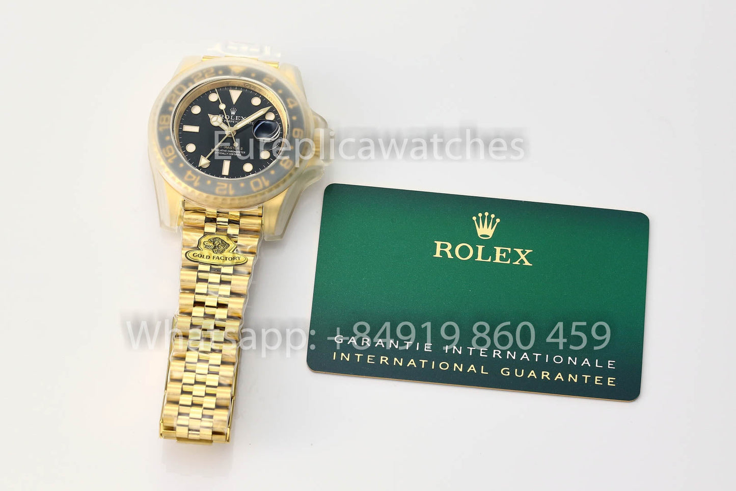 Rolex GMT Master II M126718GRNR-0001 Jubilee cinturino 1:1 Mejor Clon Oro Fabbrica V3 Ultimate