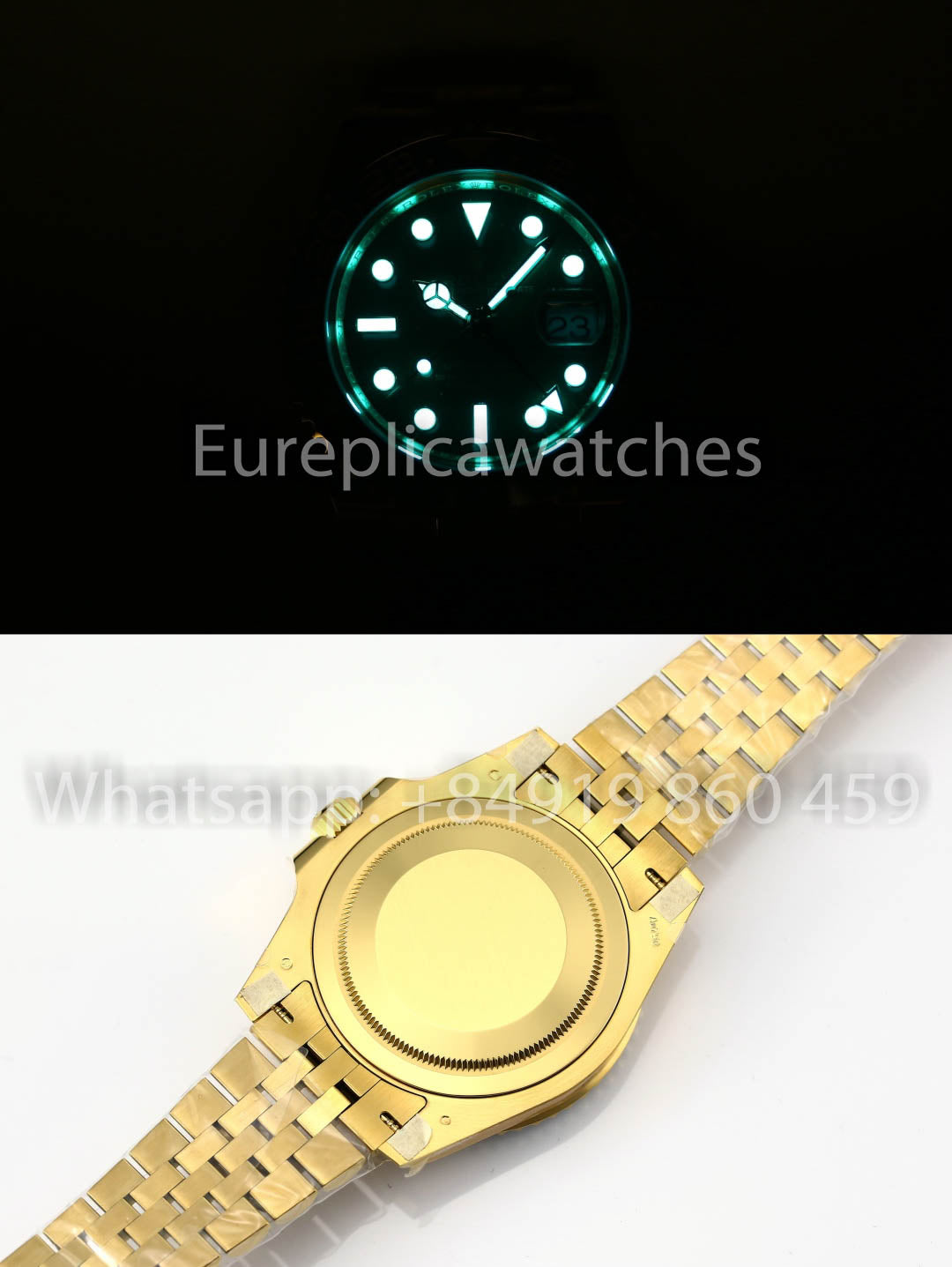 Rolex GMT Master II M126718GRNR-0001 Jubilee cinturino 1:1 Mejor Clon Oro Fabbrica V3 Ultimate