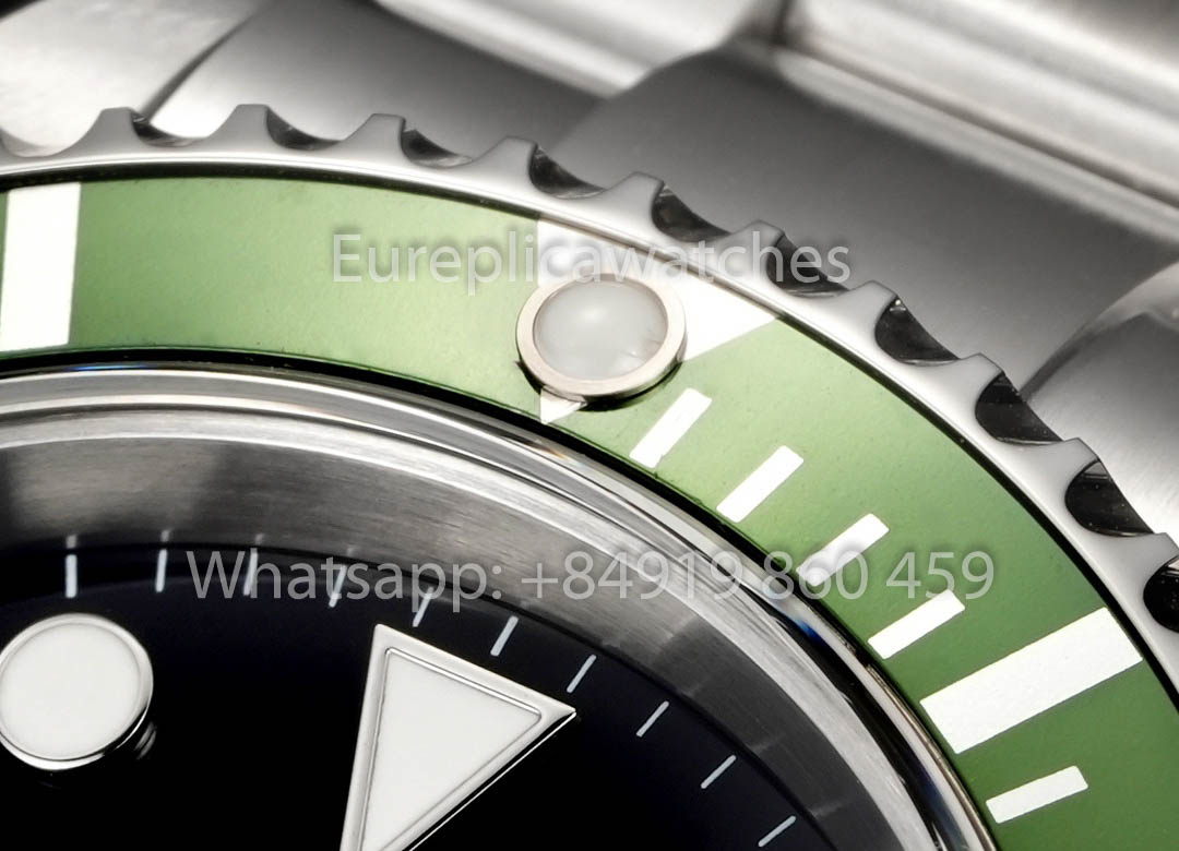 Rolex Submariner Serie 16610 TM Fabbrica 1:1 Mejor Clon Anillo Interior de Bisel Verde sin Texto