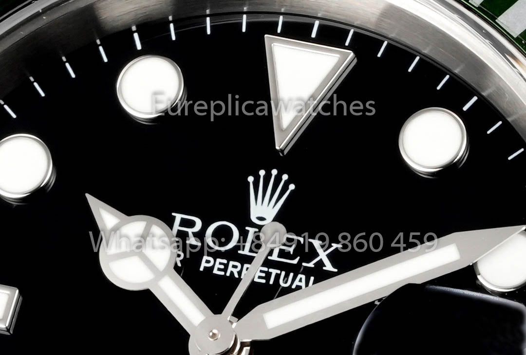 Rolex Submariner Serie 16610 TM Fabbrica 1:1 Mejor Clon Anillo Interior de Bisel Verde sin Texto