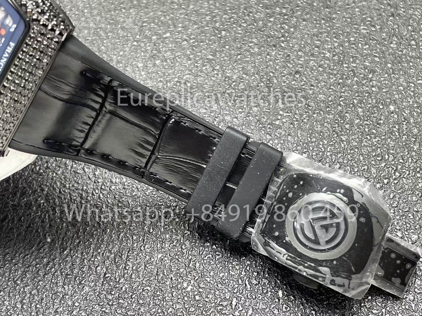 Franck Muller Vanguard Loes Van Delft 1:1 Melhor Clone ABF Fabbrica Nero diamantes