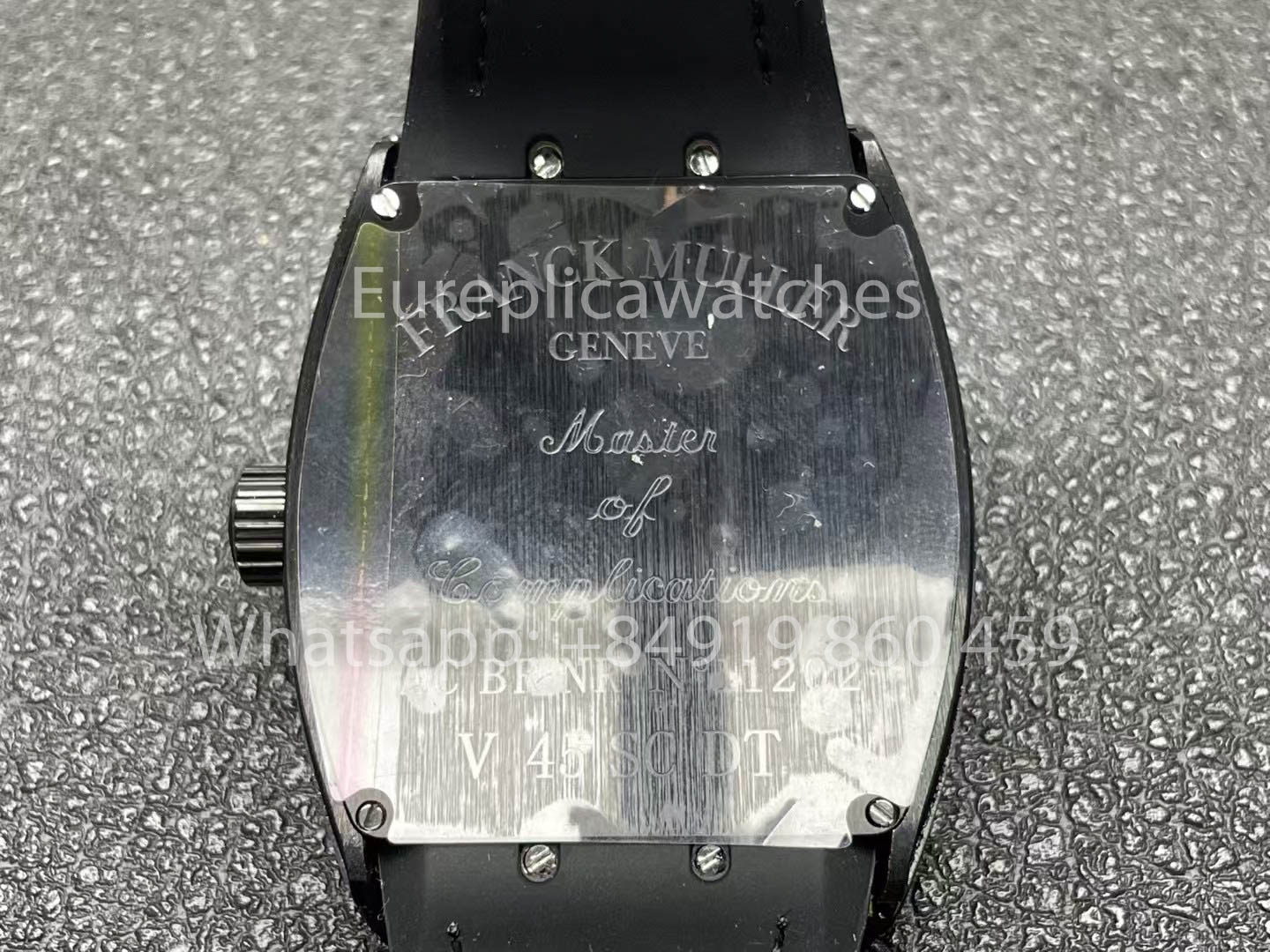 Franck Muller Vanguard Loes Van Delft 1:1 Melhor Clone ABF Fabbrica Nero diamantes