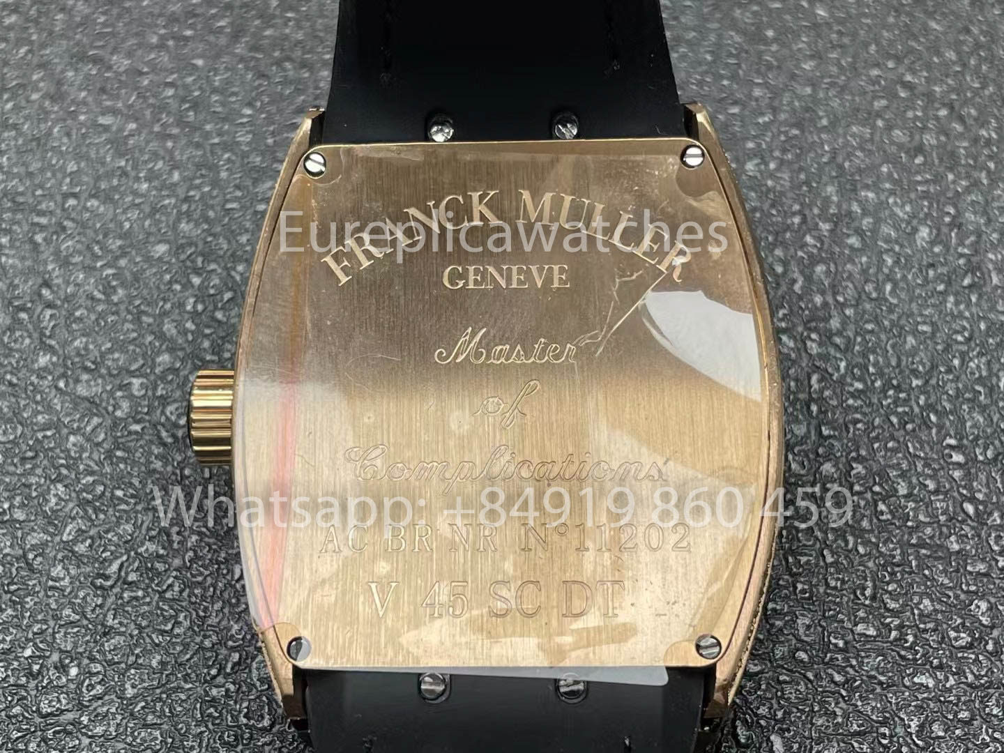Franck Muller Vanguard Loes Van Delft 1:1 Melhor Clone ABF Fabbrica Rosa Oro diamantes