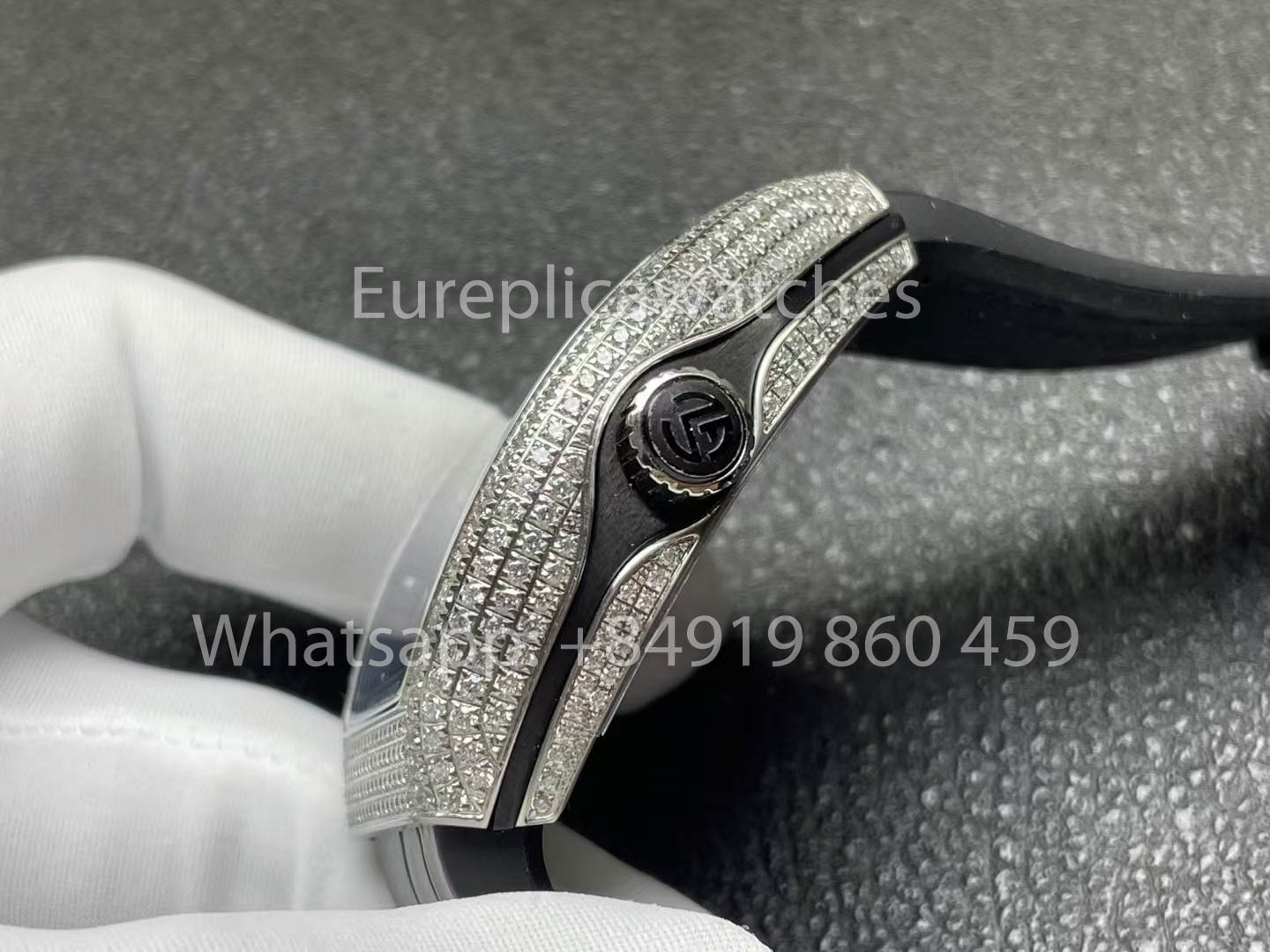 Franck Muller Vanguard Loes Van Delft 1:1 Melhor Clone ABF Fabbrica Argento diamantes