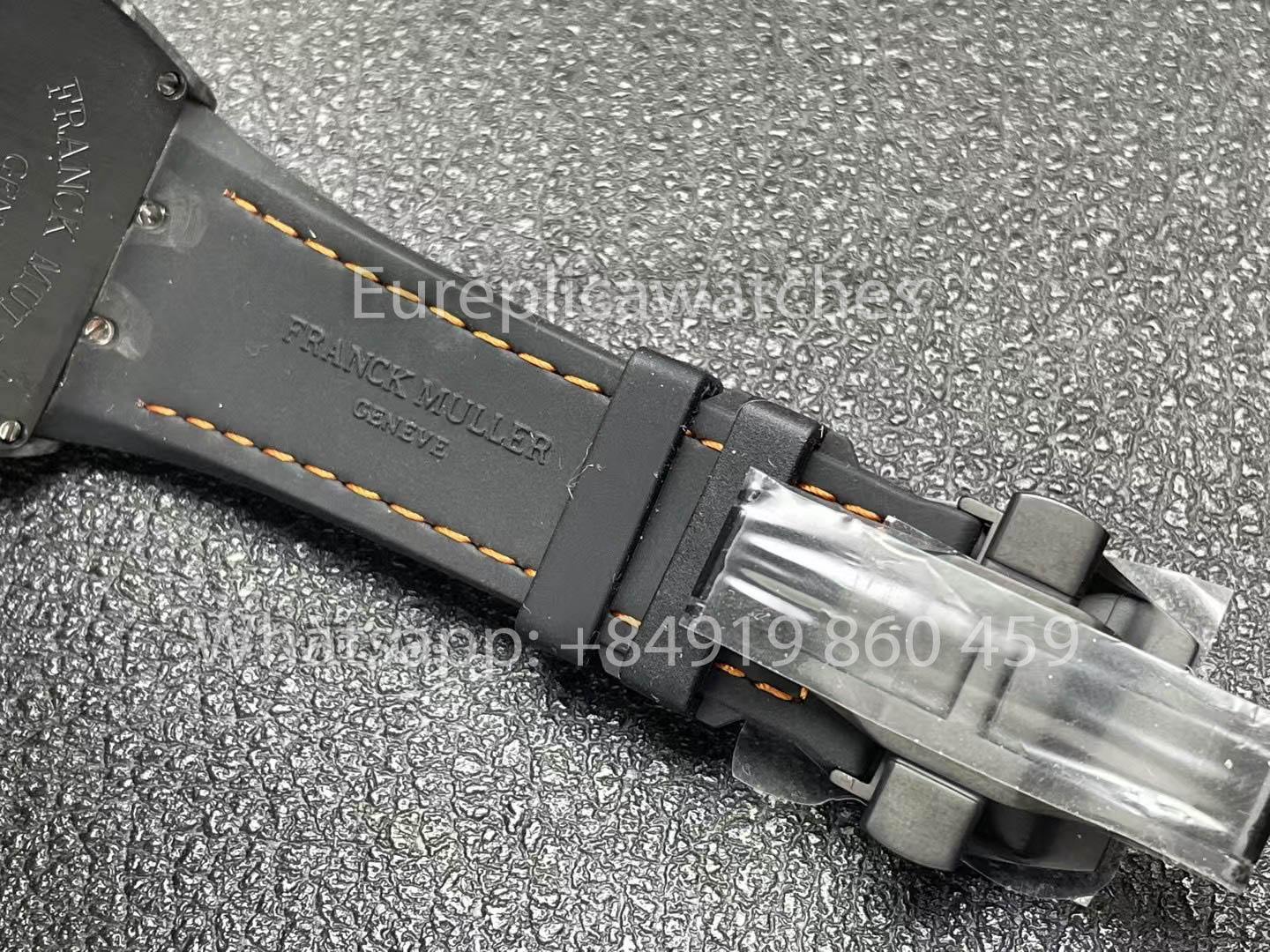 Franck Muller Vanguard V45 fibra de carbono 1:1 Melhor Clone Nero cinturino