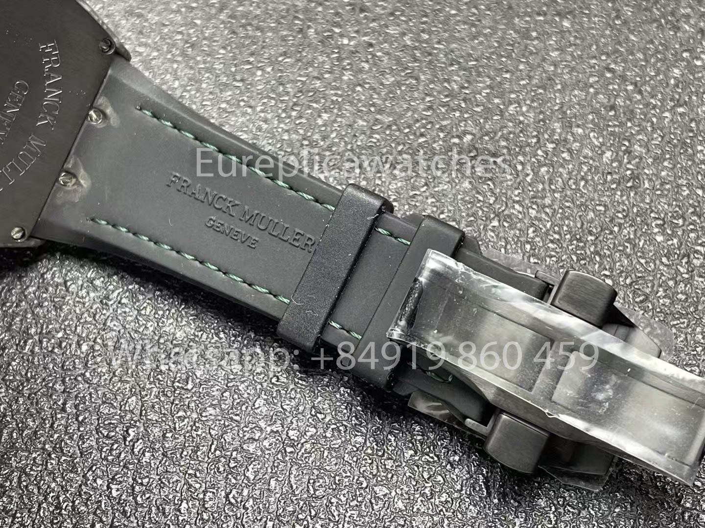 Franck Muller Vanguard V45 fibra de carbono 1:1 Best Clone Verde cinturino