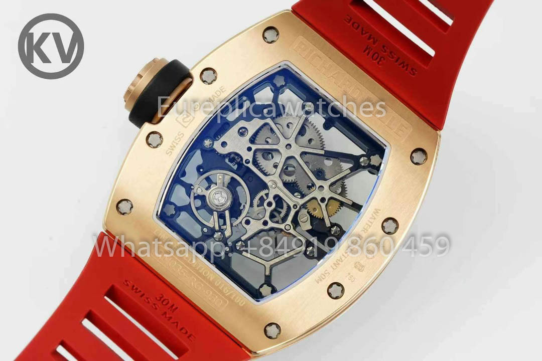Richard Mille RM035 Toro Americas Edition Rose gold and Orange cinturino 1:1 Best Clone KV Fabbrica