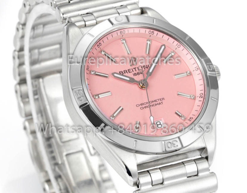 Breitling Chronomat 36 UNWORN 2022 A10380591L1A1 Series 1:1 Super Clone BLS Fabbrica Pink quadrante