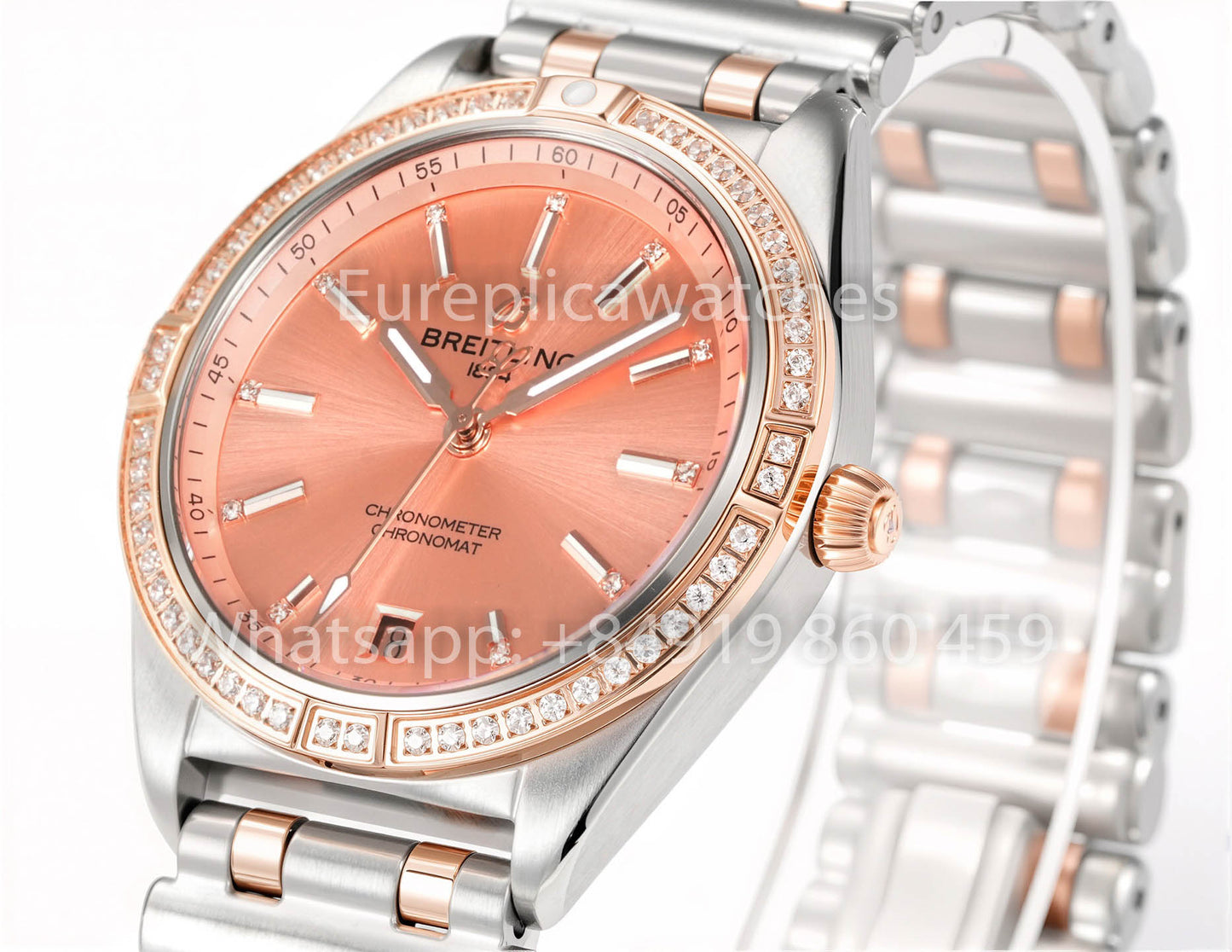 Breitling Chronomat 36 UNWORN 2022 A10380591L1A1 Series 1:1 Super Clone BLS Fabbrica Pink diamonds