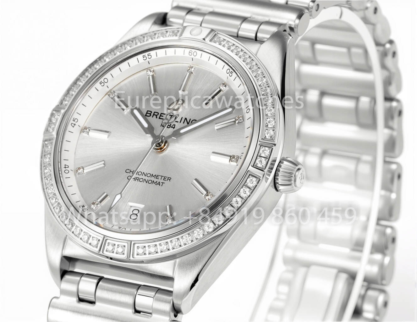 Breitling Chronomat 36 UNWORN 2022 A10380591L1A1 Series 1:1 Super Clone BLS Fabbrica Rosa Bianco Diamonds
