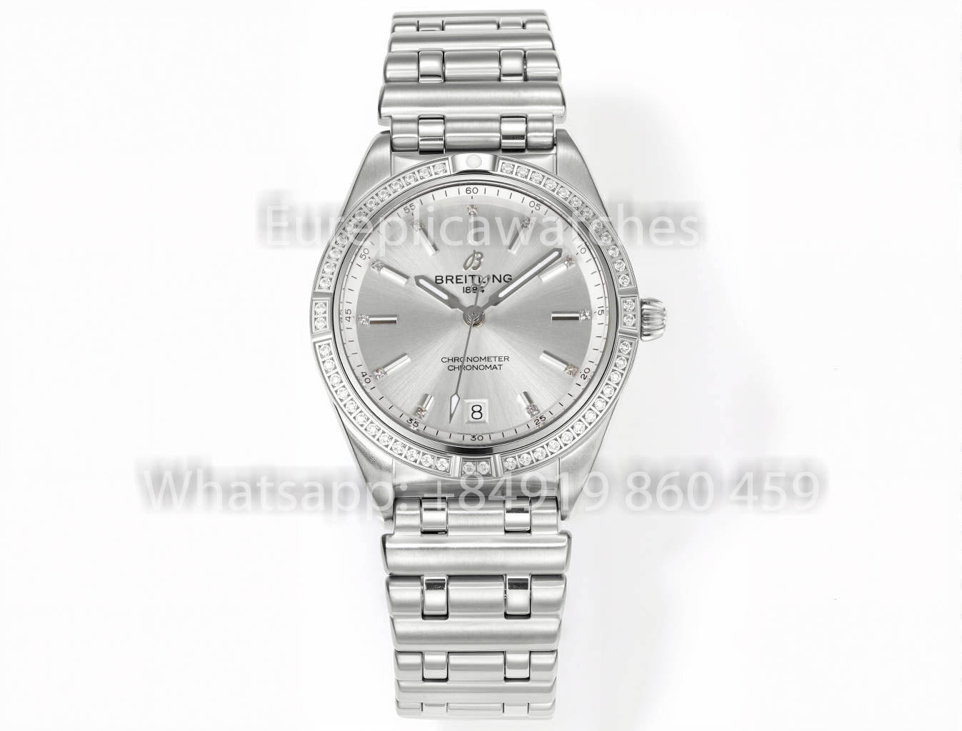 Breitling Chronomat 36 UNWORN 2022 A10380591L1A1 Series 1:1 Super Clone BLS Fabbrica Rosa Bianco Diamonds