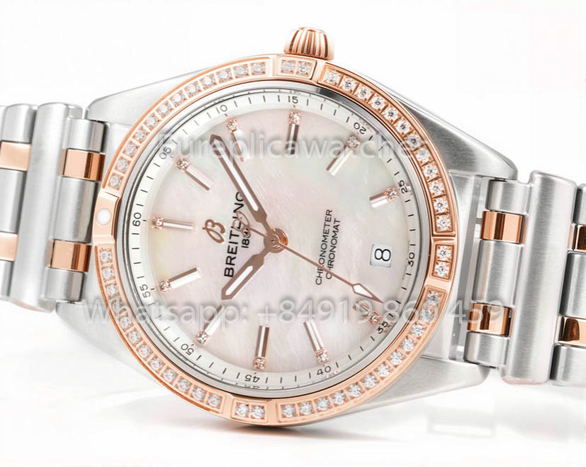 Breitling Chronomat 36 UNWORN 2022 A10380591L1A1 Series 1:1 Super Clone BLS Fabbrica Mother of Pearl quadrante