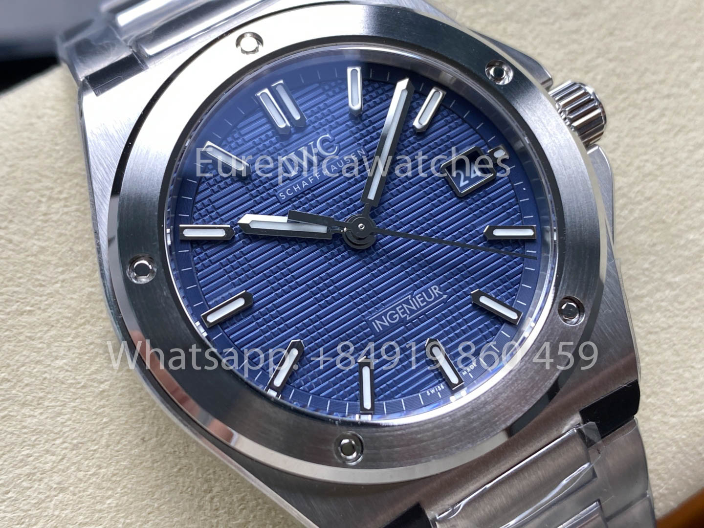 IWC Ingenieur Automatic IW328907 Watch 40mm 1:1 Best Clone V7 Fabbrica Blue Dial