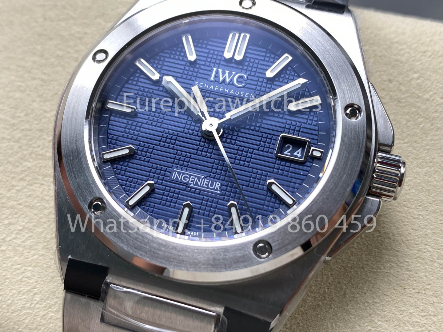 IWC Ingenieur Automatic IW328907 Watch 40mm 1:1 Best Clone V7 Fabbrica Blue Dial