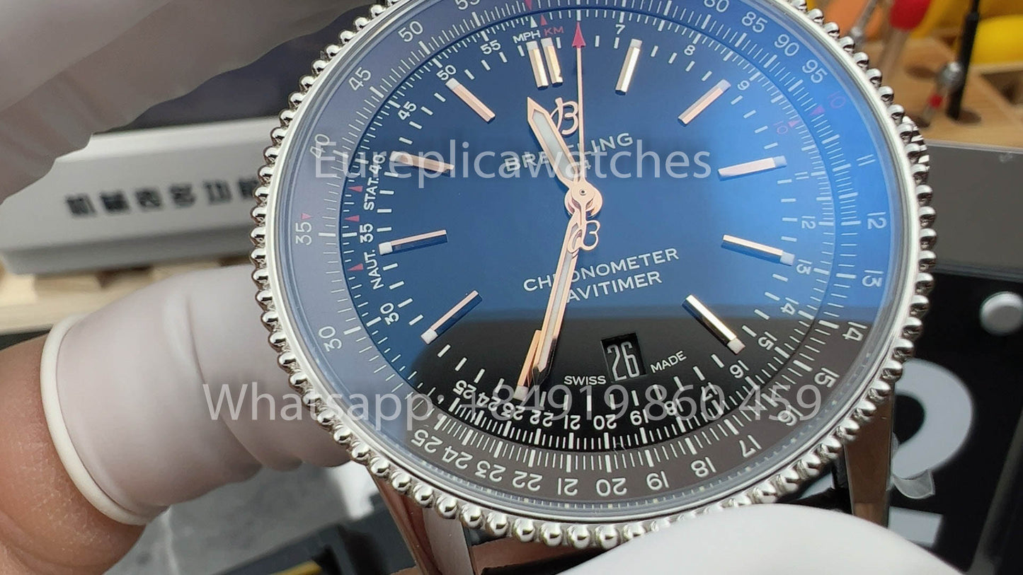 Breitling Navitimer 1 A17326241B1P1 versione migliore 1:1 V7 Fabbrica Leather cinturino