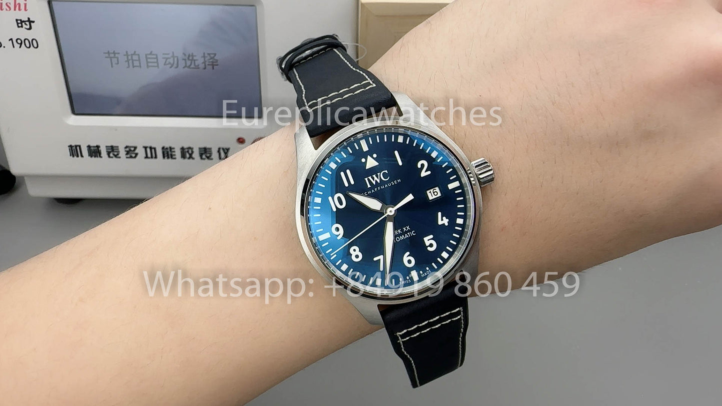IWC Pilot IW328203 versión mejorada 1:1 V7 Fabbrica esfera azul
