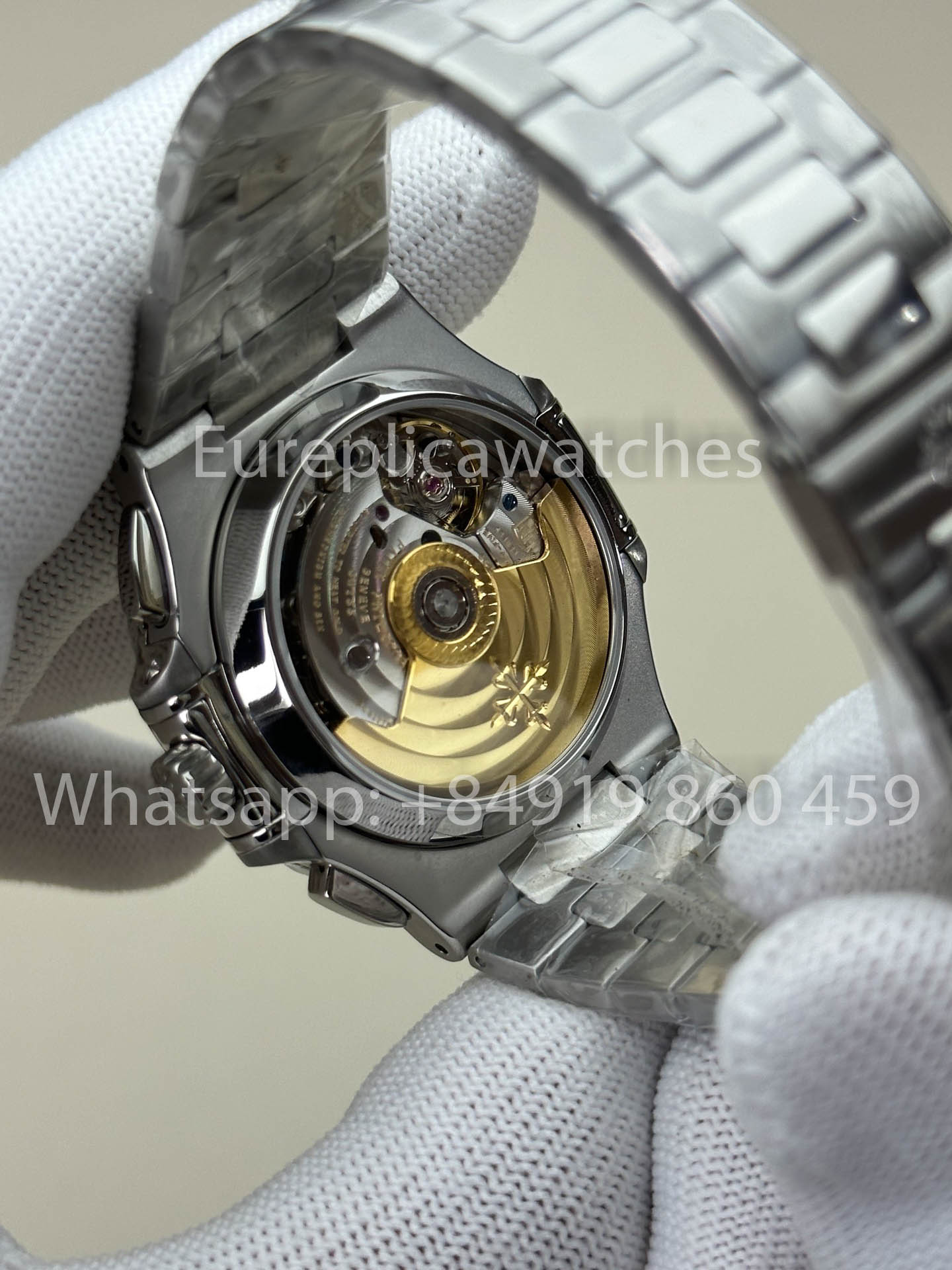 Patek Philippe Nautilus 5980/1A-019 versão melhor 1:1 3K Fabbrica V3 atualizado quadrante preto