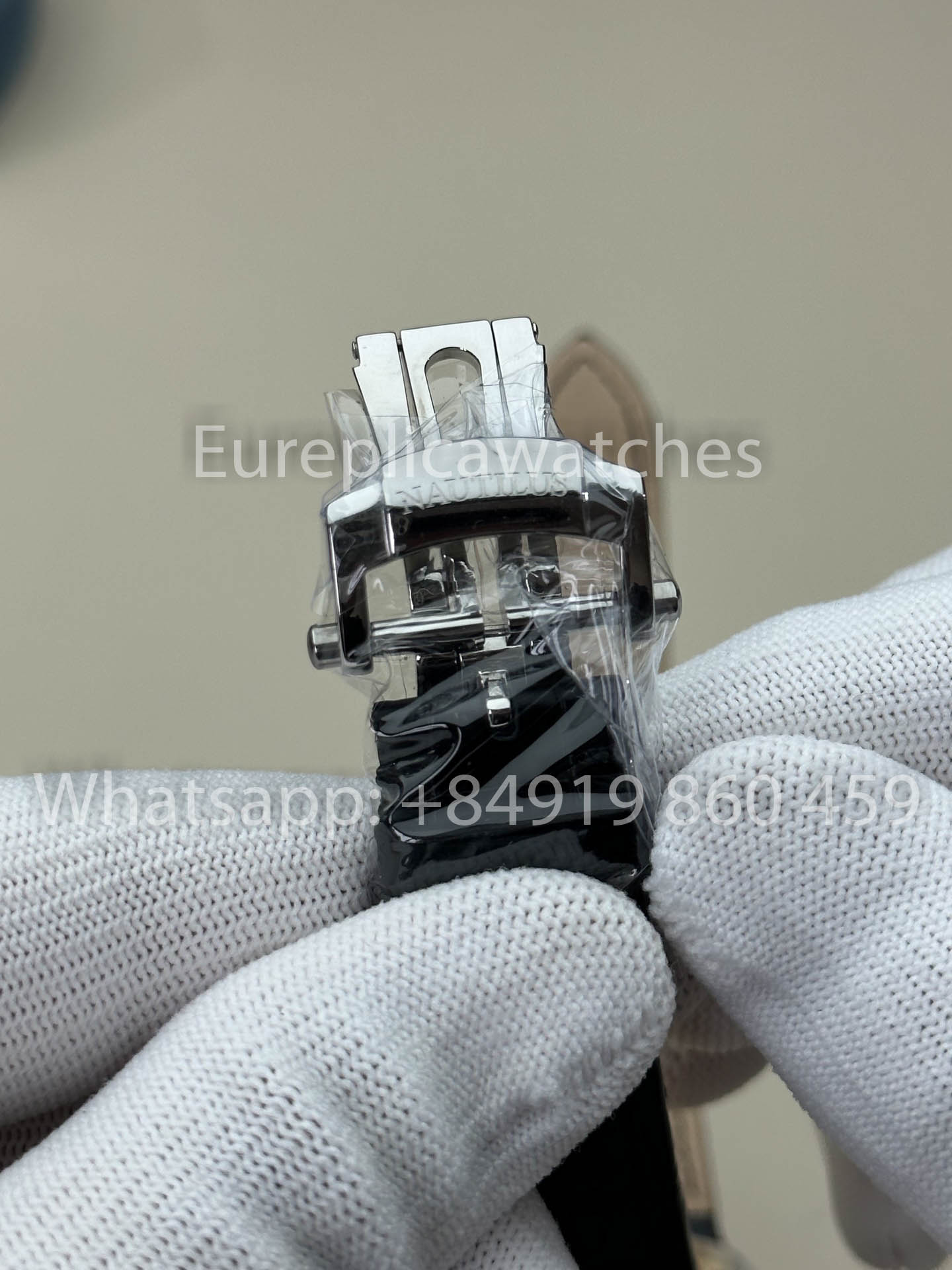 Patek Philippe Nautilus 5980/1A-001 versão melhor 1:1 3K Fabbrica V3 atualizado Pelle cinturino Grigio quadrante