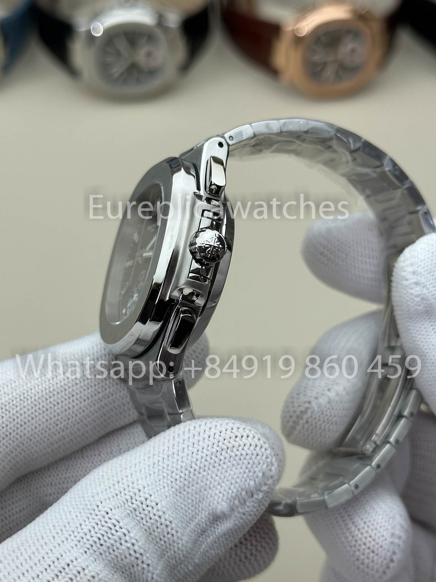 Patek Philippe Nautilus 5980/1G-001 versione migliore 1:1 3K Fabbrica V3 Upgraded Crystal indices quadrante
