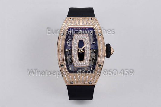 replica Richard Mille RM 07-01 Black cinturino Rose Gold 1:1 Super Clone ZF Fabbrica