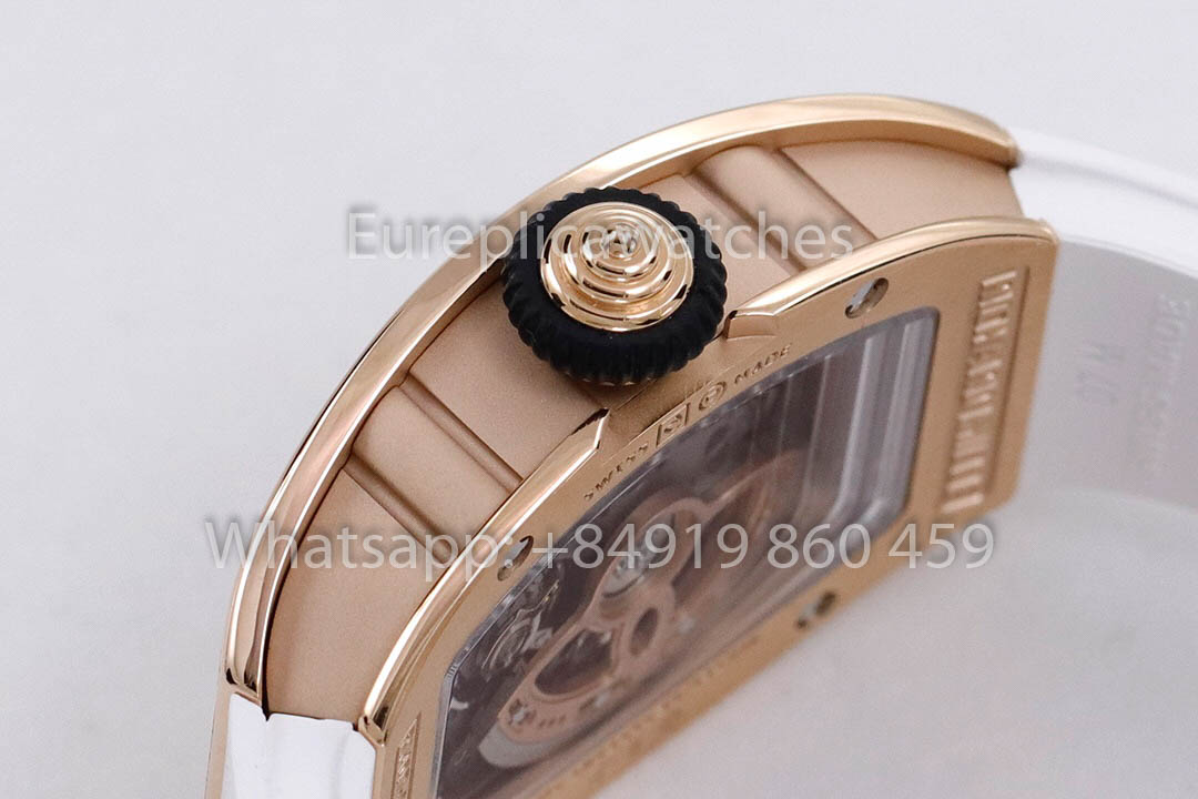 replica Richard Mille RM 07-01 White cinturino Rose Gold 1:1 Super Clone ZF Fabbrica